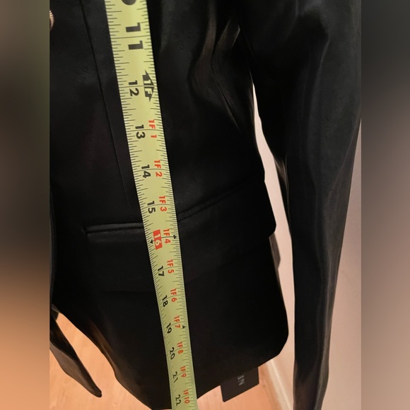 Stylish High Fashion Pleather Dressy Blazer with classic Lion 🦁 head buttons - Picture 4 of 5